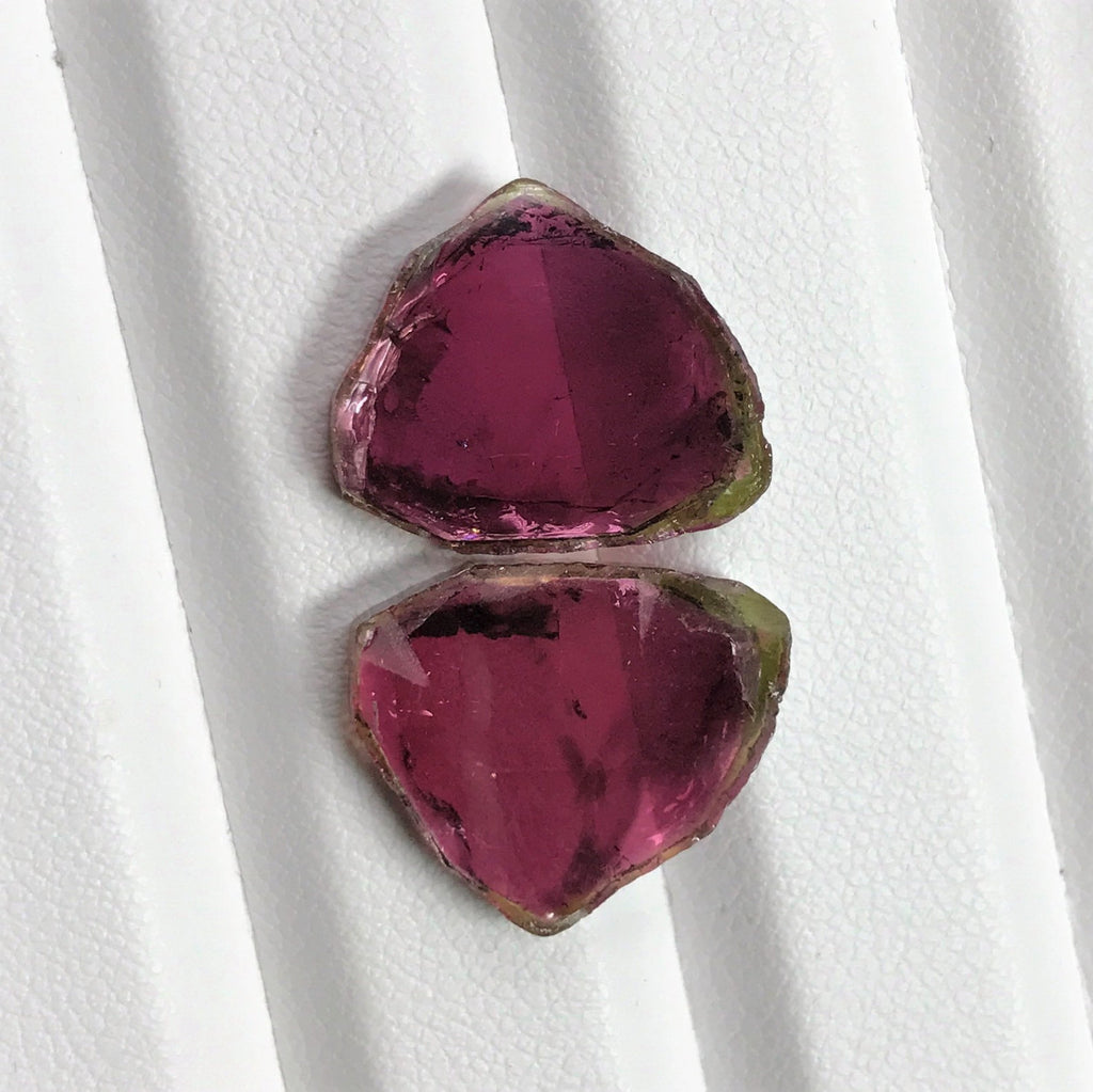 Watermelon Tourmaline Slice 17x14mm-Tourmaline-Planet Gemstones