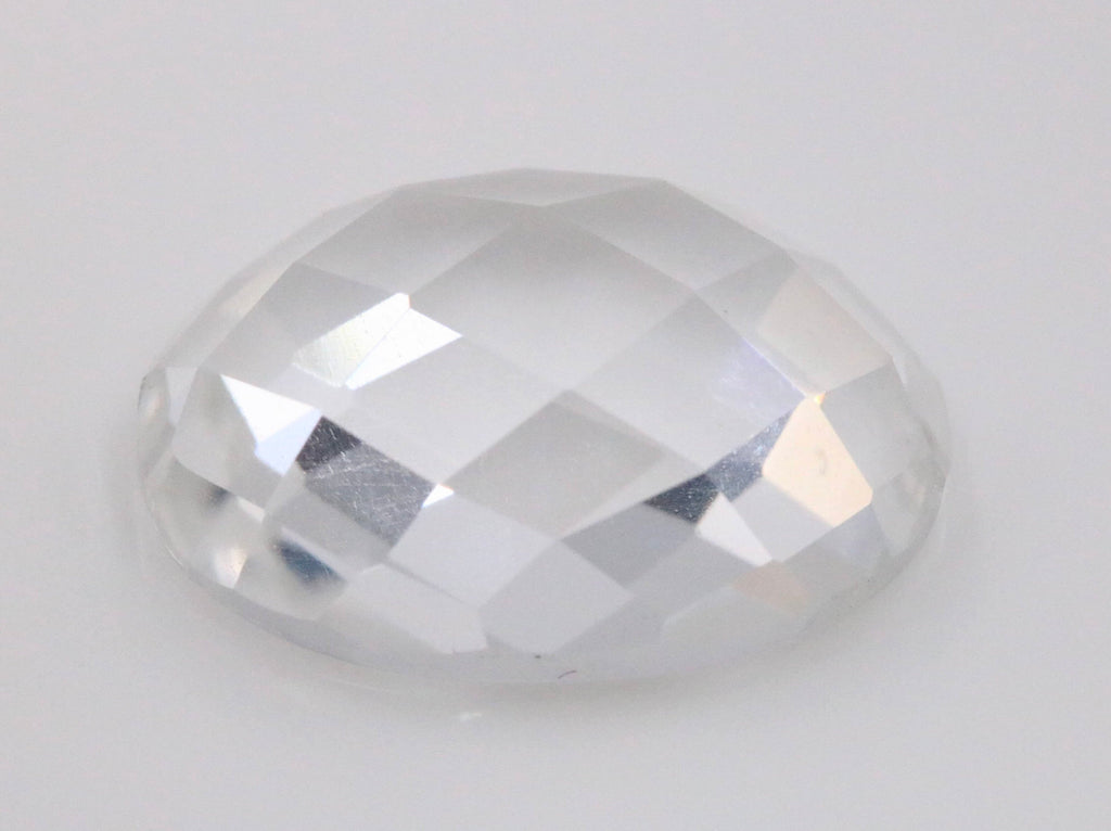 Natural Rock Crystal Quartz DIY Jewelry quartz stone white quartz beads rock crystal OV 18x13mm, 16x12mm DIY Jewelry Supplies-Planet Gemstones
