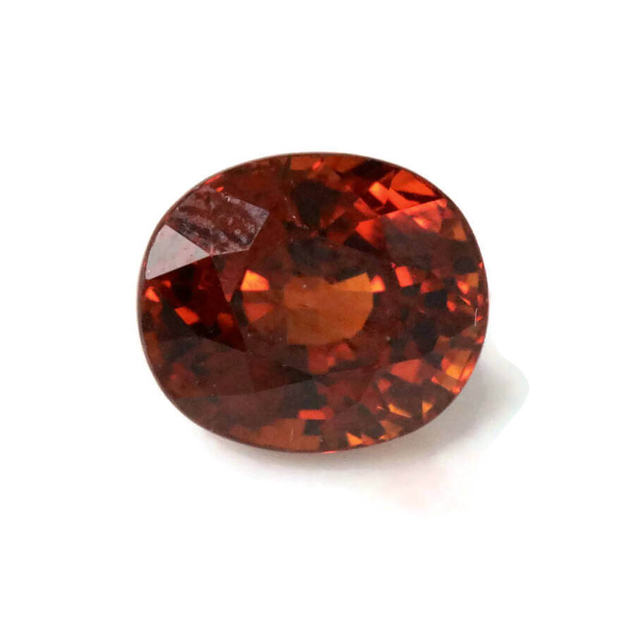 Garnet | Natural Garnet | January Birthstone | Faceted Garnet loose gemstone | Mozambique Garnet 9x7mm Oval Spessartine Garnet 4.46ct-Planet Gemstones