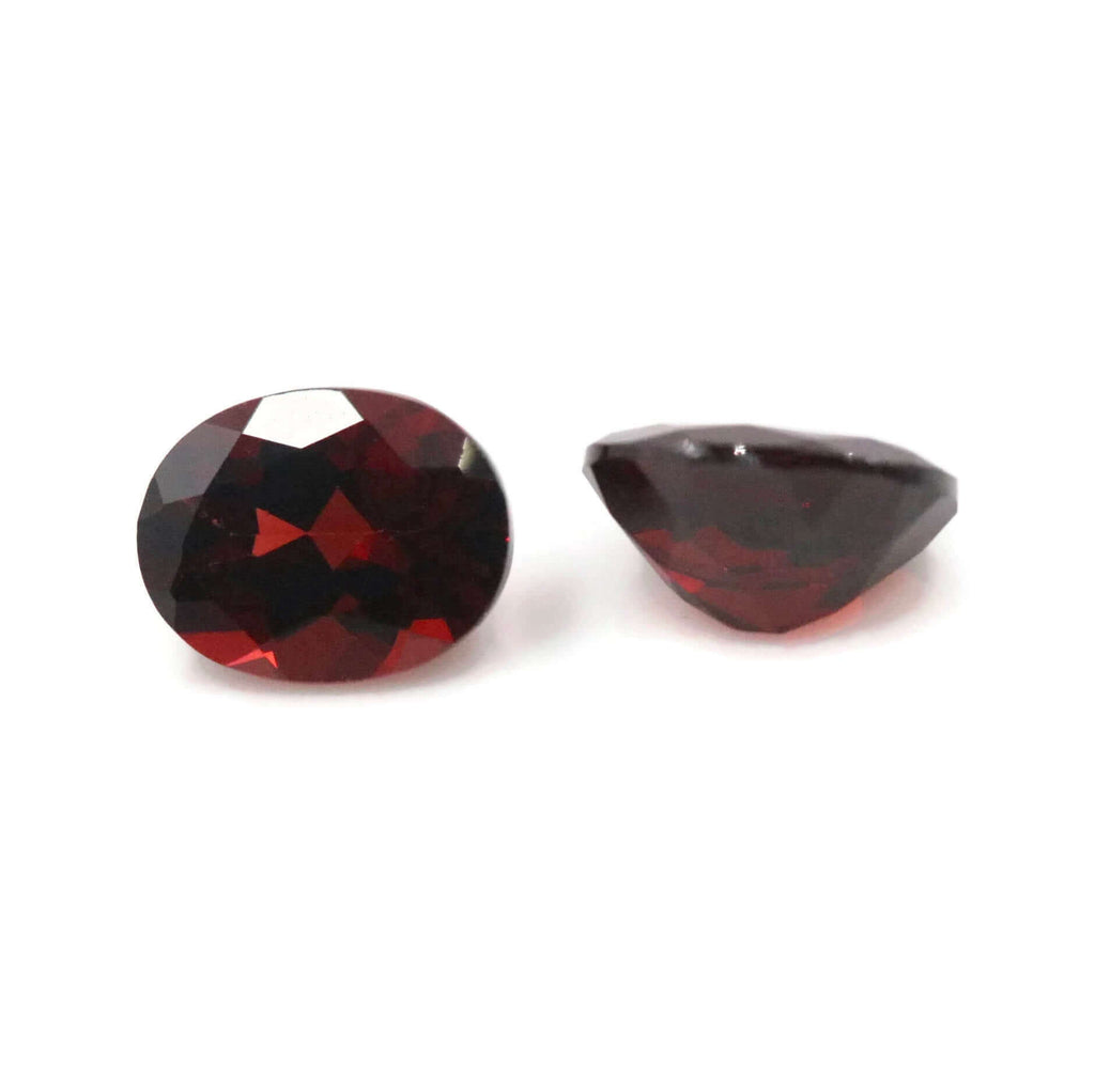 Hessonite Garnet Natural Hessonite Orange Garnet gemstone Hessonite Garnet Pairs 8x6mm, 9x7mm OV Loose Stones SKU:00105436,00105438-Planet Gemstones