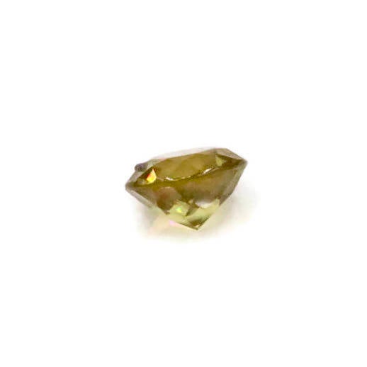 Natural Sphene Titanite Sphene Green Sphene Titanite Sphene Gemstone Green Titanite Faceted Sphene 7mm Round Sphene Loose Stone 1.50ct-Planet Gemstones