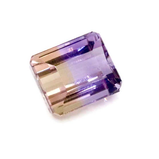 Natural ametrine gemstone ametrine faceted ametrine loose stone genuine ametrine ametrine gemstones Bolivian ametrine octagon 10x8mm-Planet Gemstones