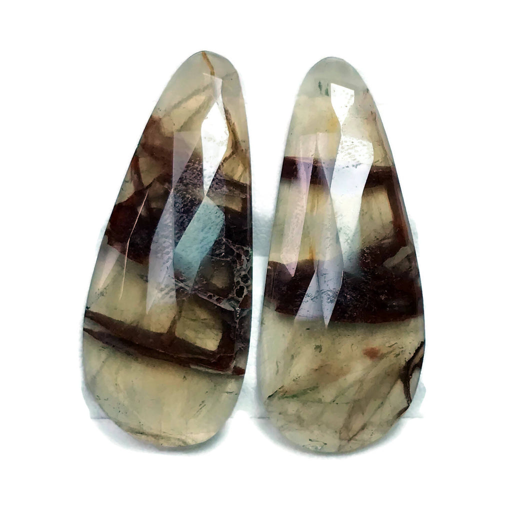 Natural Phantom Quartz Phantom Quartz Phantom Quartz rose cut Phantom Quartz cab DIY Jewelry Supply Supplies Landscape Quartz-Planet Gemstones