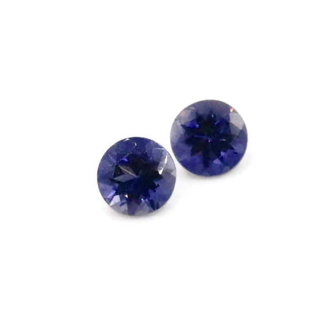 Natural Iolite Gemstone Faceted Iolite Stone Iolite Round Loose Iolite Vettrigemsusa 6mm Iolite Loose Stone DIY Jewelry Supplies-Planet Gemstones