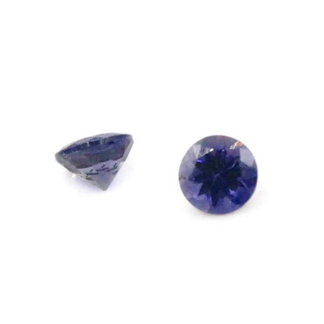 Natural Iolite Gemstone Faceted Iolite Stone Iolite Round Loose Iolite Vettrigemsusa 6mm Iolite Loose Stone DIY Jewelry Supplies-Planet Gemstones
