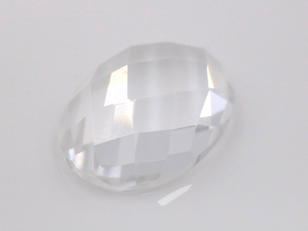 Rock Crystal Quartz Oval shape-Planet Gemstones
