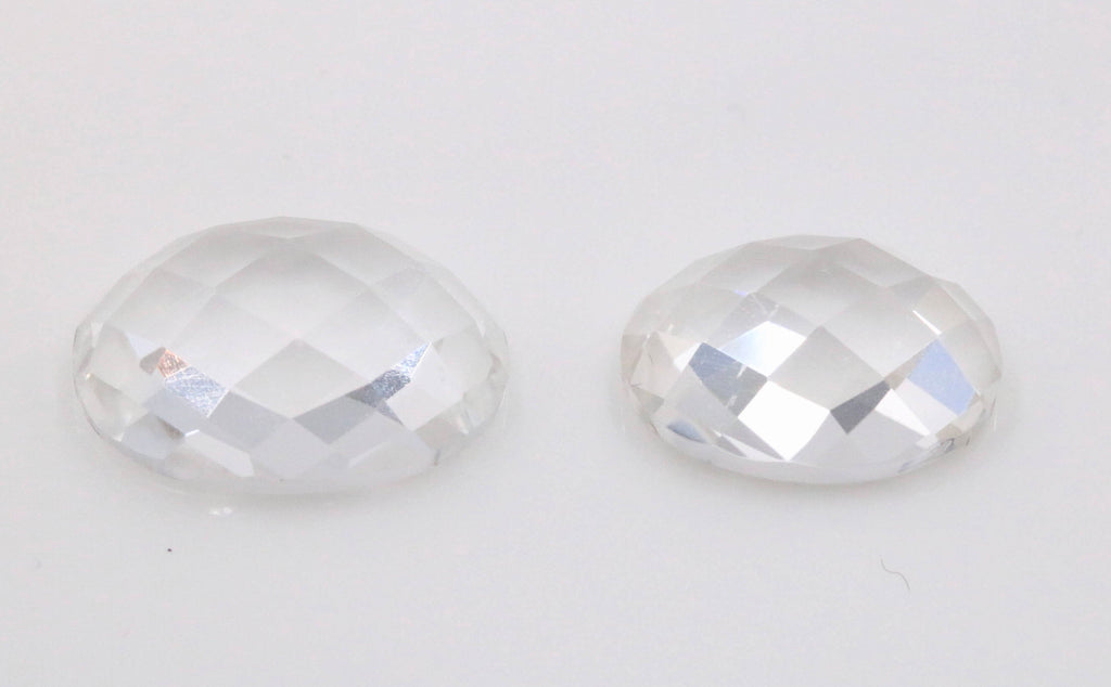 Rock Crystal Quartz Oval shape-Planet Gemstones