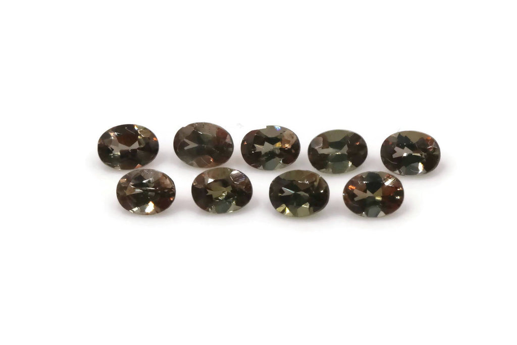 Natural Andalusite Andalusite Gemstone Genuine Andalusite Poor Man Alexandrite Faceted Andalusite DIY Andalusite Faceted Oval 4x3mm 1.24ct-Planet Gemstones