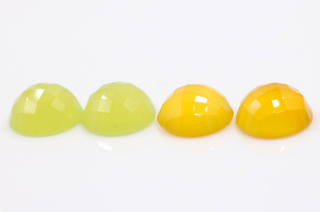 Multicolor Chalcedony Rose Cut 16mm-Planet Gemstones