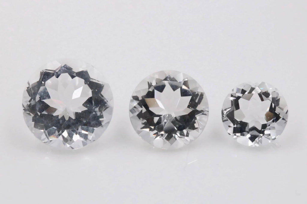 Rock Crystal Round 10-14mm-Planet Gemstones
