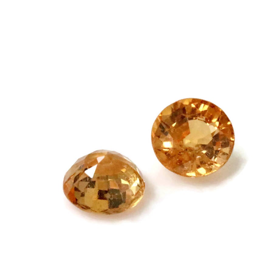 Spessartite | Natural Spessartite Garnet | Mandarin Spessartite Garnet | Orange Garnet | January Gemstone | 6mm Round Spessartite-Planet Gemstones