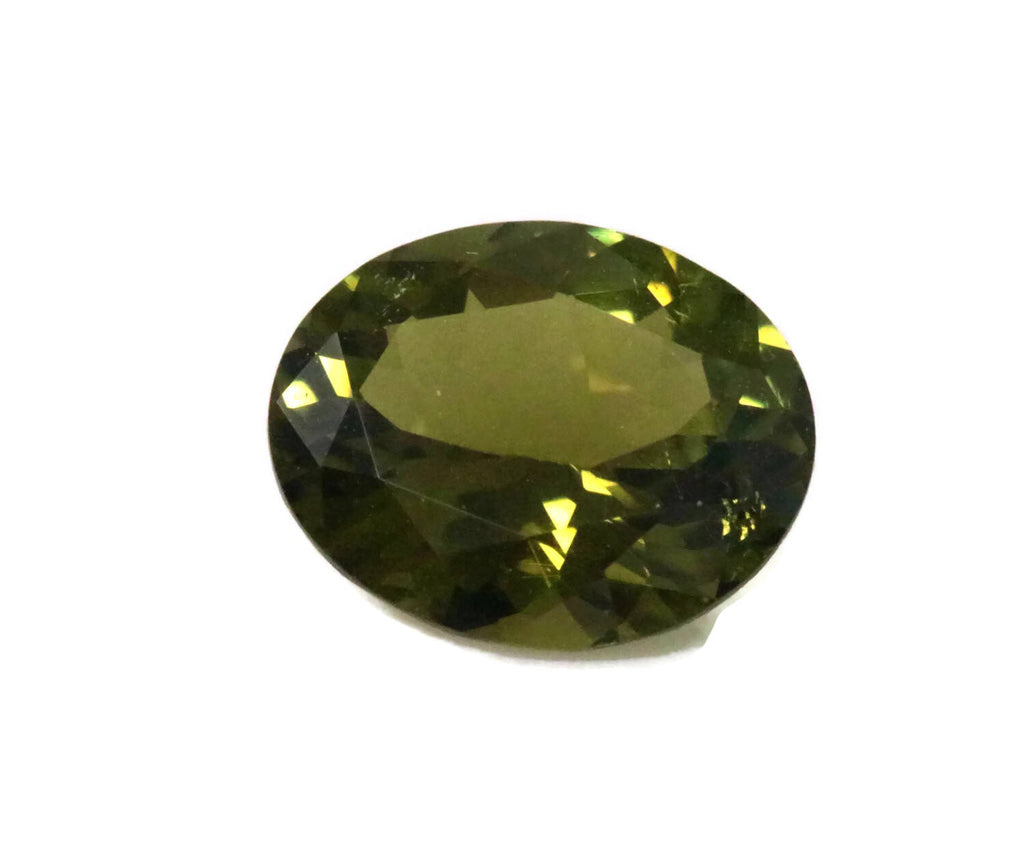 Natural Tourmaline Green Tourmaline DIY Tourmaline October birthstone Black Tourmaline Tourmaline Faceted Tourmaline 3.06ct 11x9-Tourmaline-Planet Gemstones