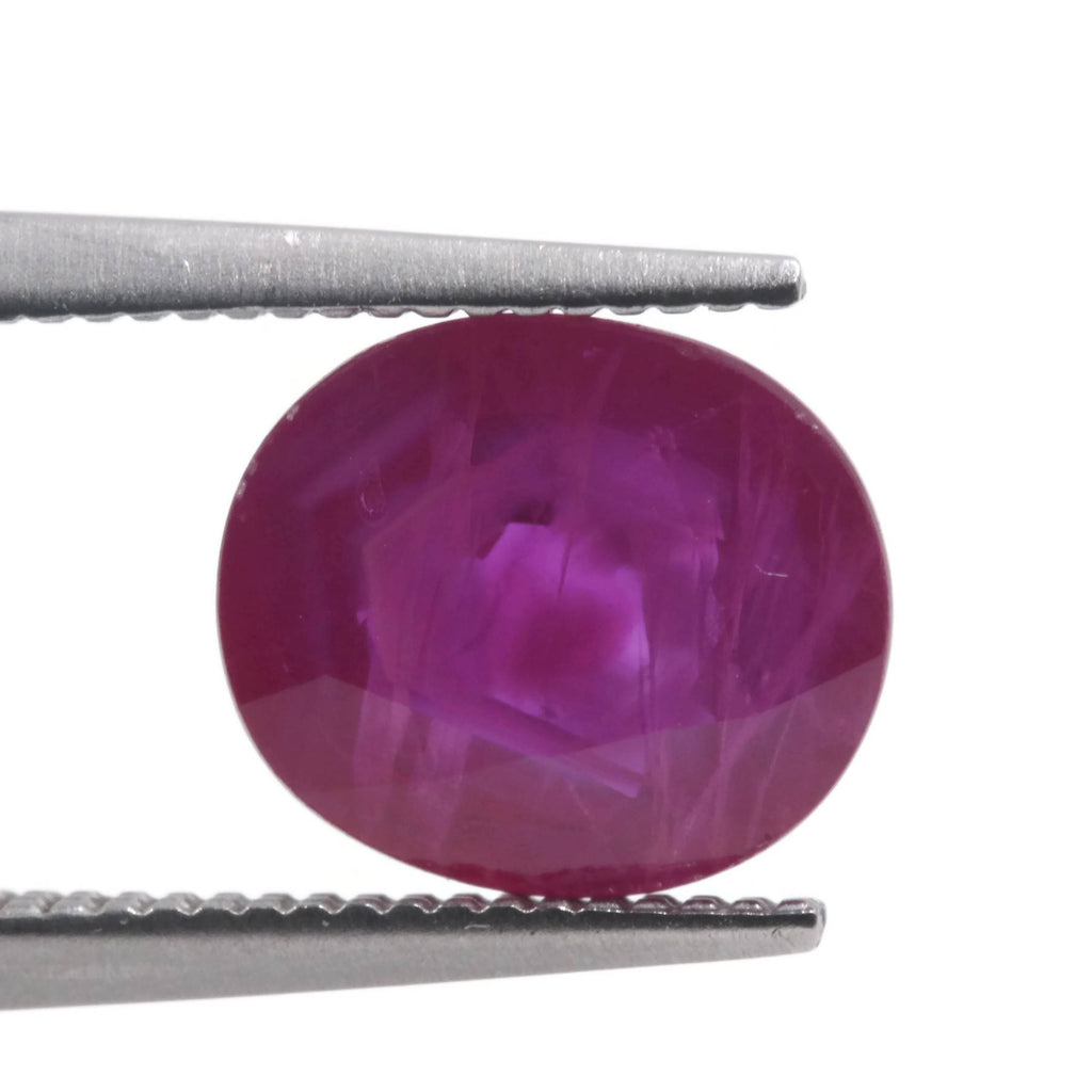 Natural Ruby Ruby Gemstone DIY Jewelry Ruby Loose Stone July Birthstone Ruby Natural Ruby Gemstone Genuine Ruby 8.5X7.5MM 2.24 ct-Ruby-Planet Gemstones