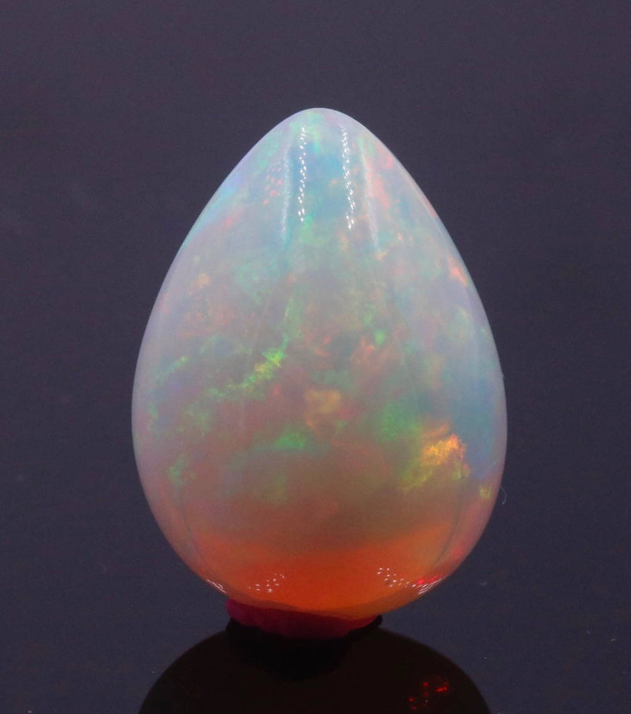 Natural Opal Ethiopian Opal Loose Ethiopian Opal Natural Welo Opal Rainbow Fire Opal Ethiopian Opal Cabochon Ethiopian Opal 25x18mm 24ct-Planet Gemstones
