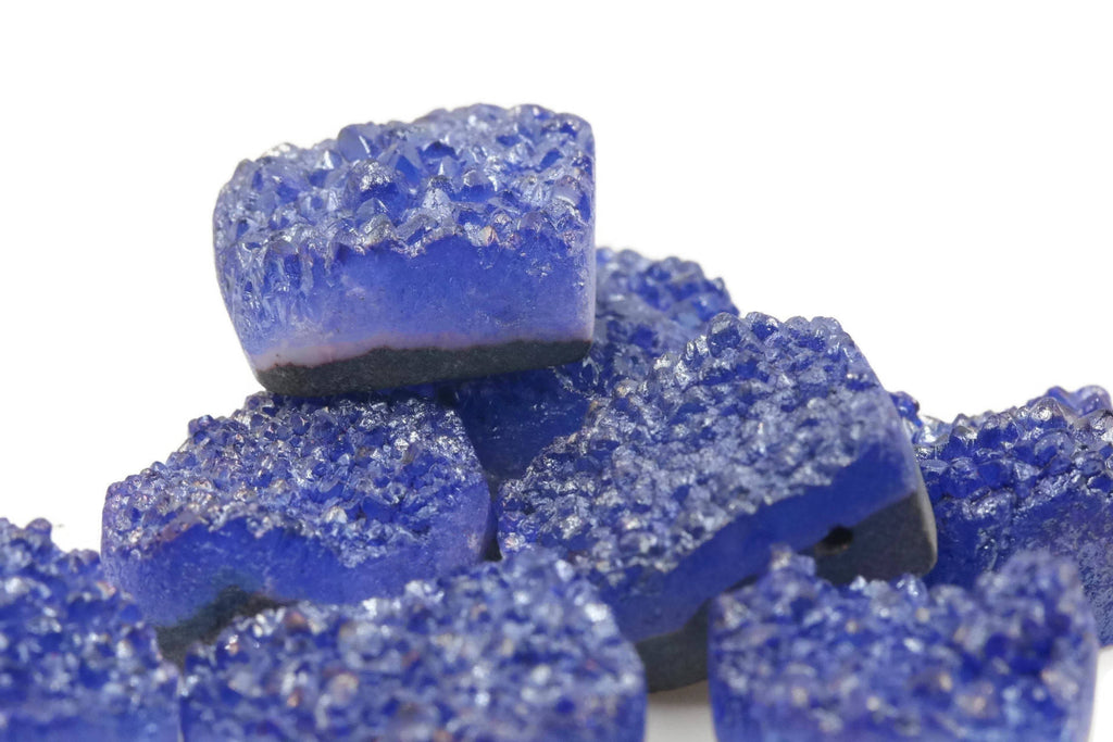 Violet Blue Druzy 22mm-Planet Gemstones