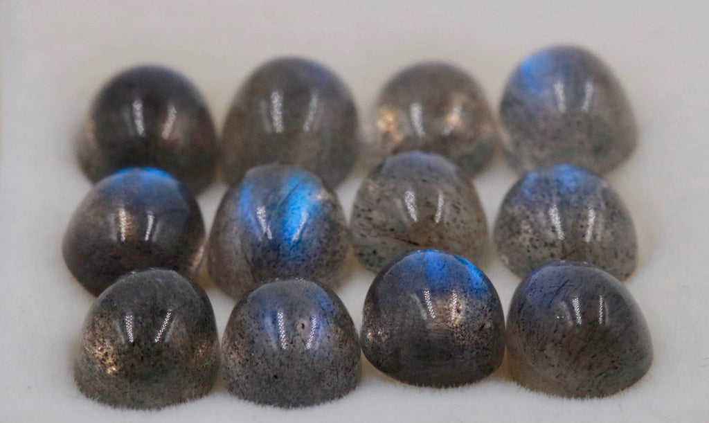 Natural Labradorite Gemstone Genuine Labradorite Blue labradorite Labradorite Cabochon Labradorite Stone DIY Jewelry 8x6mm-Planet Gemstones