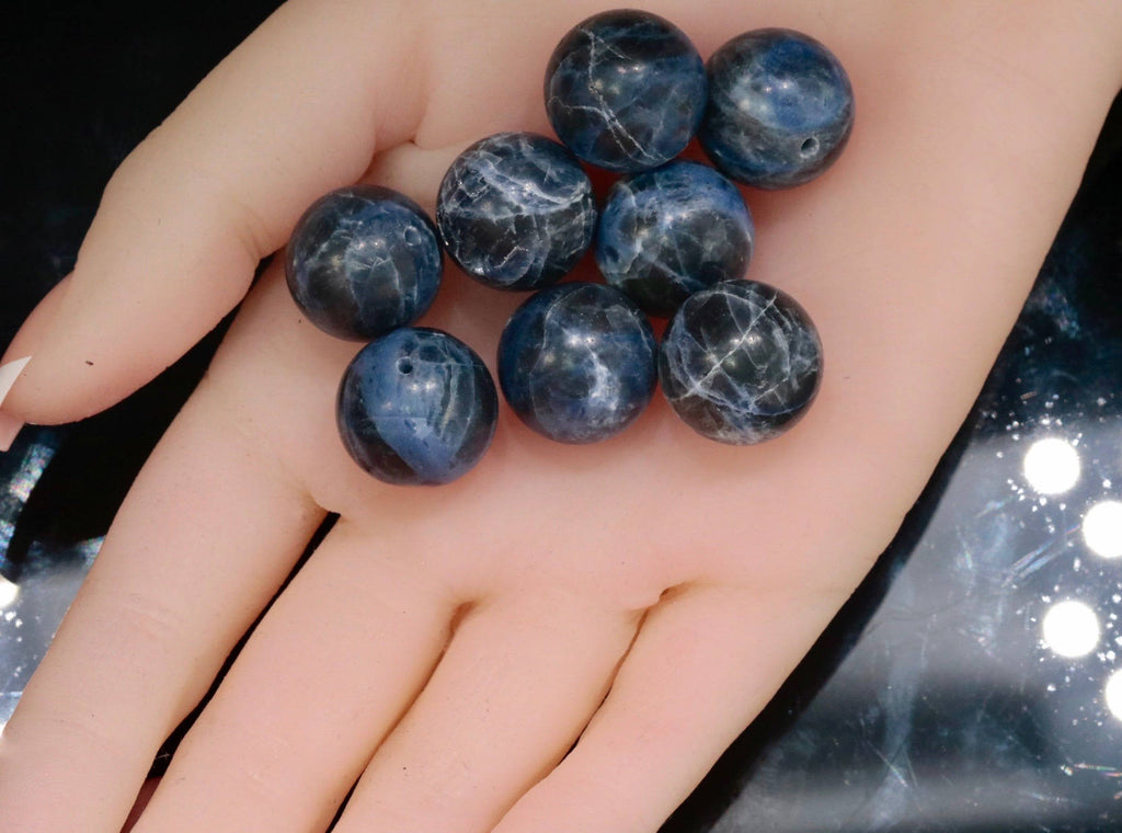 Sodalite beads 16mm-Planet Gemstones