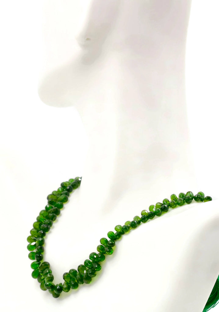 Natural Chrome diopside Chrome Diopside Green Gemstone Russian diopside Green Diopside DIY jewelry supplies beads Chrome diopside Briolette-Planet Gemstones