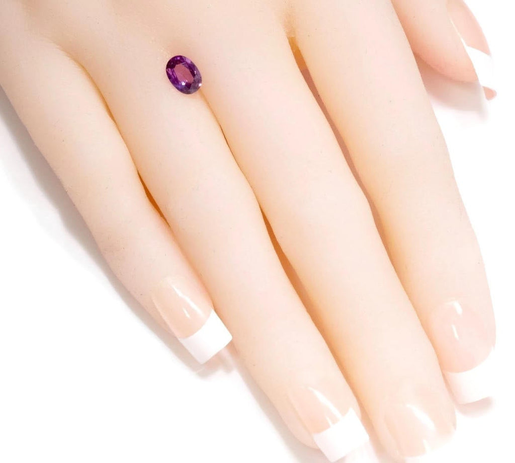 Natural Pink Sapphire 7x5mm 0.91ct loose sapphire Birthstone Sapphire Gemstone DIY Jewelry Supply Sapphire loose sapphire Pink sapphire SKU 104272-Planet Gemstones
