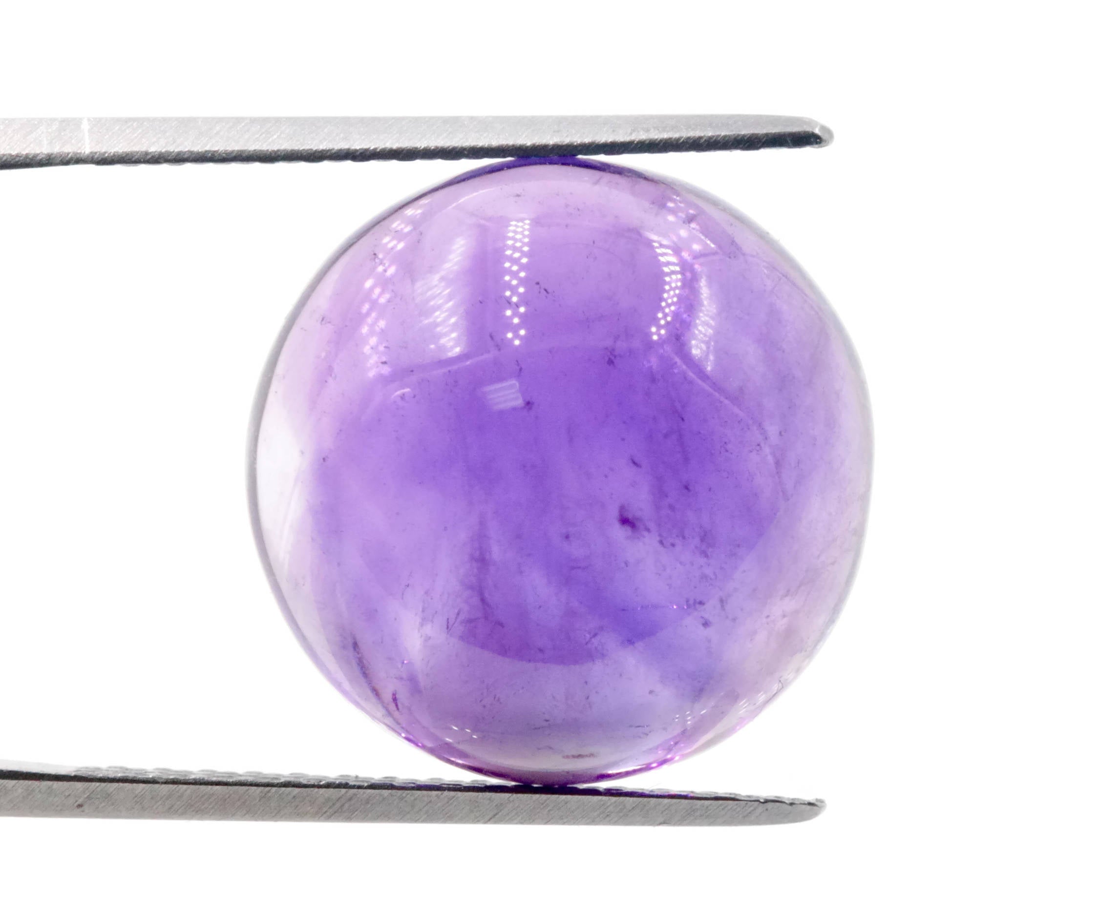 February Birthstone: Amethyst Cabochon 9mm Gem