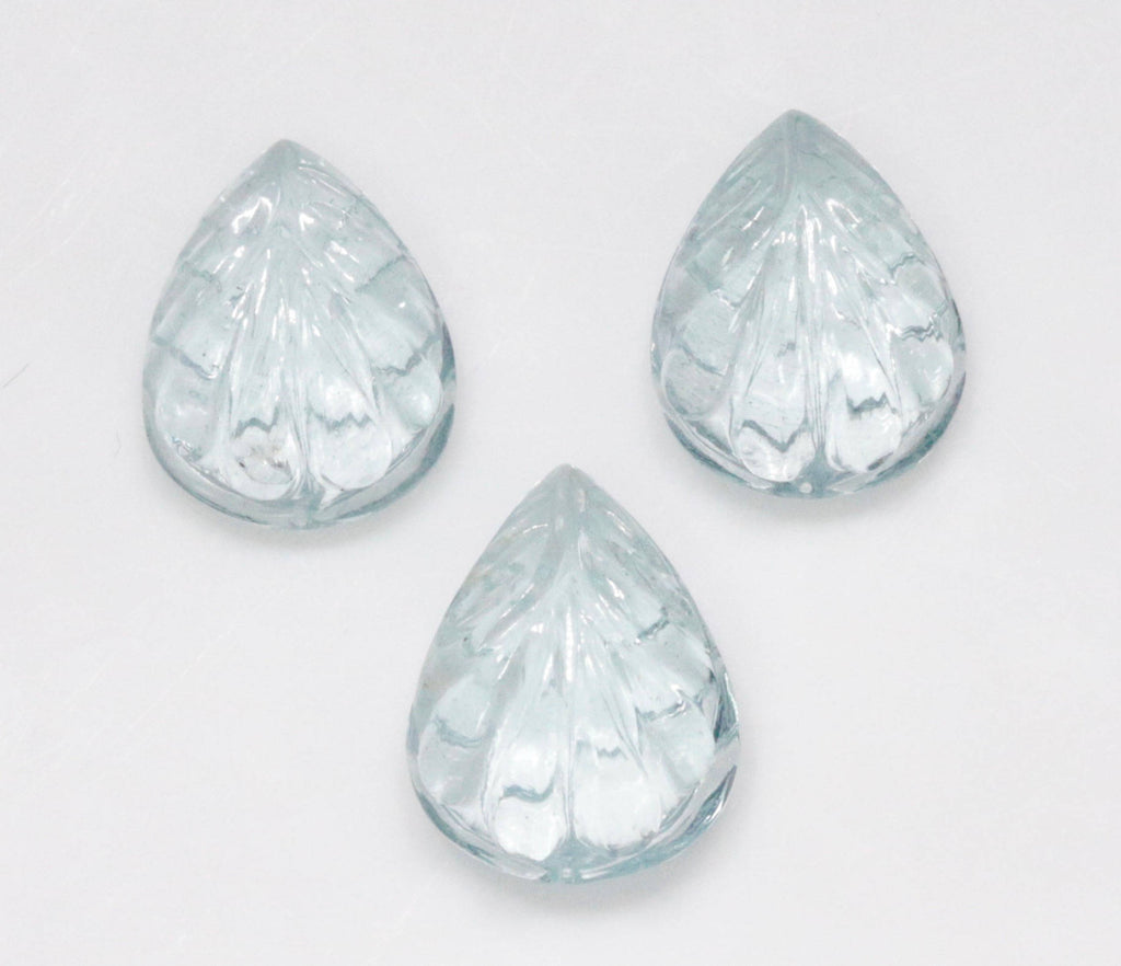Aquamarine Carved Cabochon-Aquamarine-Planet Gemstones