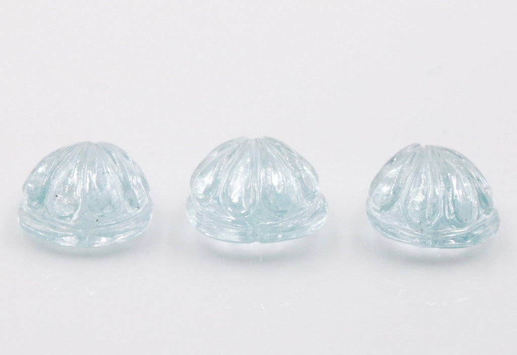 Aquamarine Carved Cabochon-Aquamarine-Planet Gemstones
