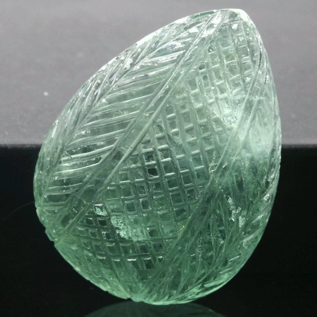 Flourite Carved 37x28mm-Planet Gemstones