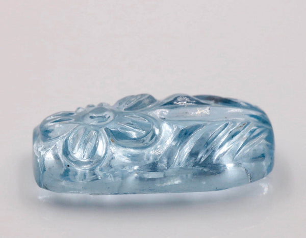 Aquamarine Carved 16x8mm