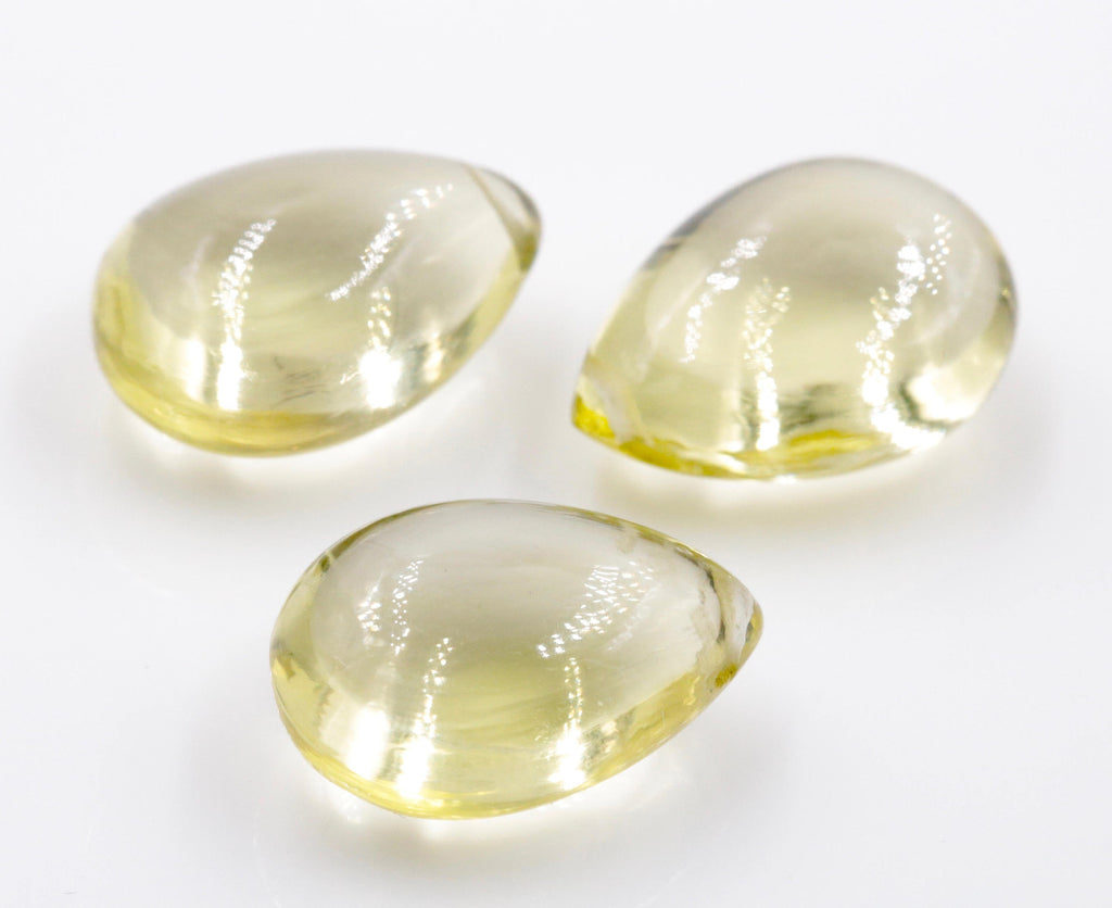 Natural Lemon Quartz Drops 17x12mm 11.60ct 8406 DIY Jewelry Supply DIY Jewelry Supplies DIY Jewelry Supplies-Planet Gemstones