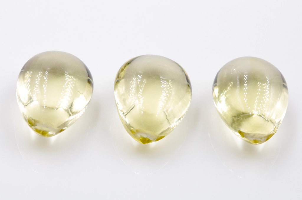 Natural Lemon Quartz Drops 17x12mm 11.60ct 8406 DIY Jewelry Supply DIY Jewelry Supplies DIY Jewelry Supplies-Planet Gemstones