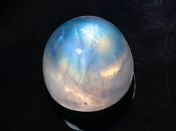 Natural Moonstone Blue moonstone Rainbow Moonstone June Birthstone Moonstone DIY jewelry Supplies Moonstone cabs15mm Round 20.84ct-Planet Gemstones