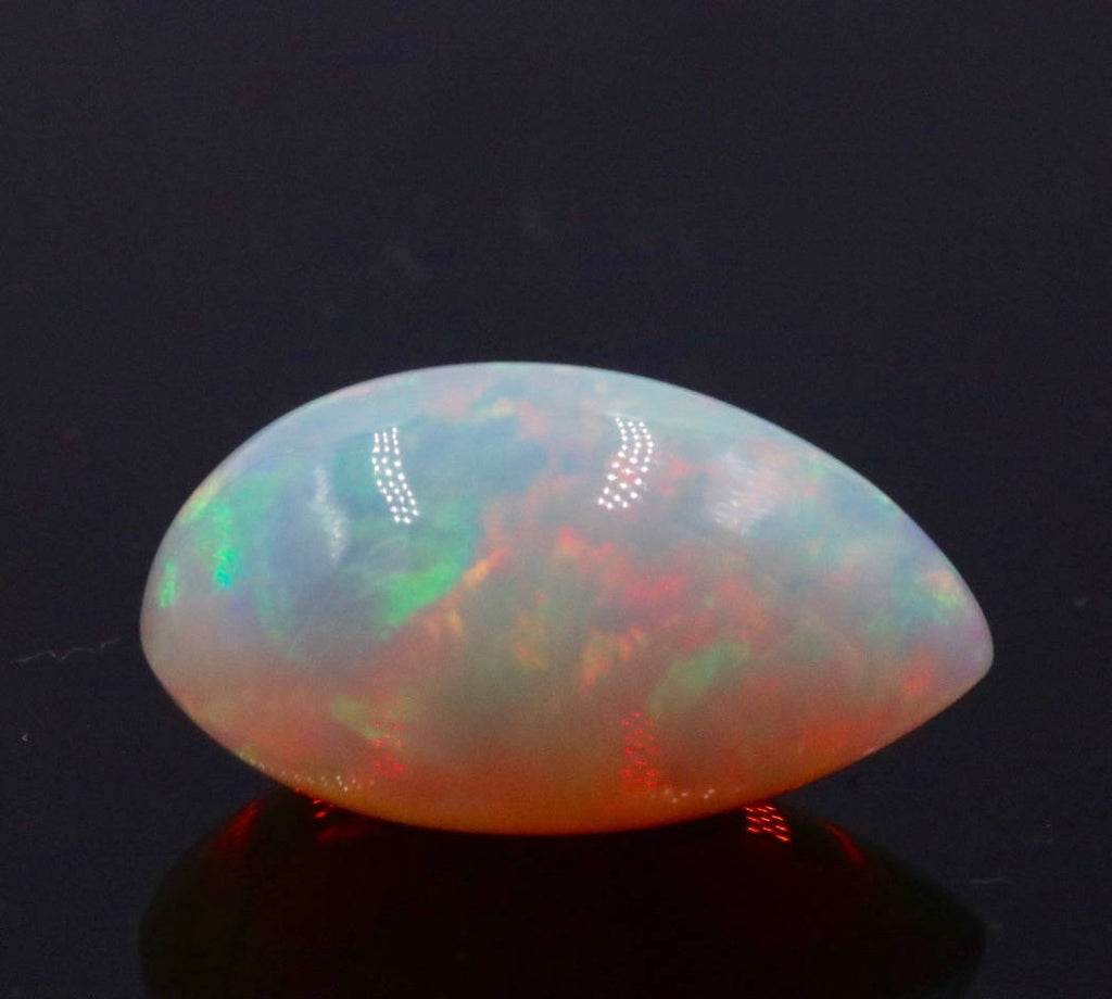 Natural Opal Ethiopian Opal Loose Ethiopian Opal Natural Welo Opal Rainbow Fire Opal Ethiopian Opal Cabochon Ethiopian Opal 25x18mm 24ct-Planet Gemstones