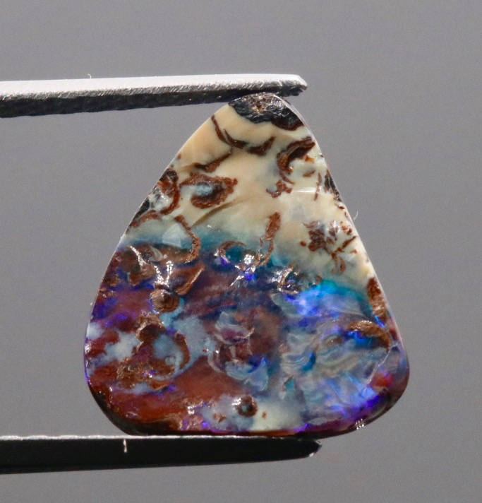 Natural Australian Boulder Opal Genuine Opal Stone Aussie Boulder Opal Stone 3.69ct DIY Jewelry Supplies-Planet Gemstones