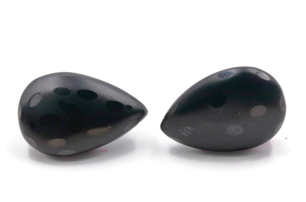 Natural Spinel Black spinel August Birthstone DIY Jewelry Supply Spinel Gemstone Spinel Loose Beads Spinel Black Spinel Briolette 17x11mm-Planet Gemstones
