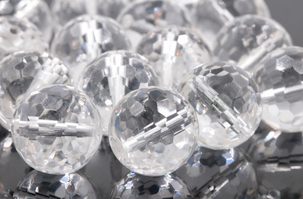 Rock Crystal Natural Rock Crystal Crystal DIY Jewelry white Quartz quartz stone Quartz beads rock crystal round shape 16mm-Planet Gemstones