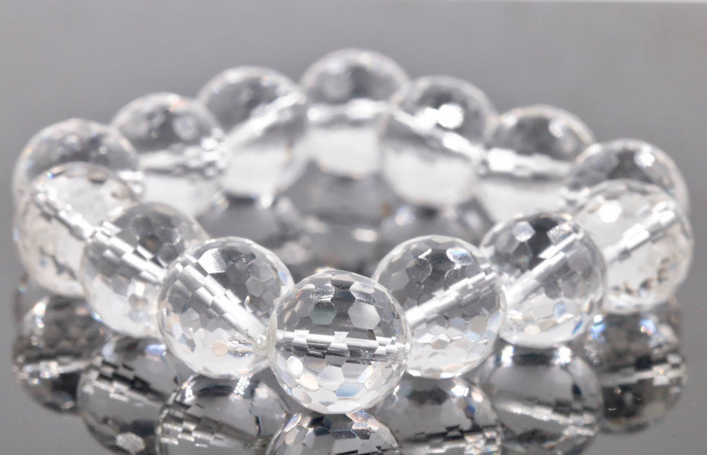 Rock Crystal Natural Rock Crystal Crystal DIY Jewelry white Quartz quartz stone Quartz beads rock crystal round shape 16mm-Planet Gemstones