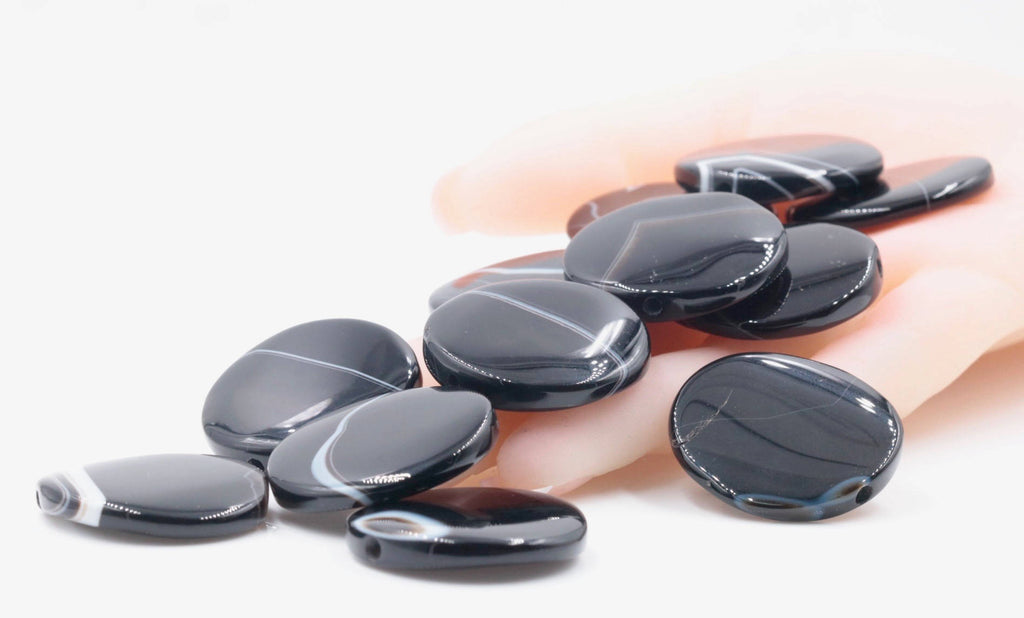 Agate Bead 31mm-Planet Gemstones