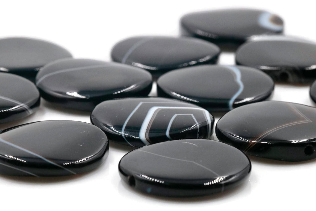 Agate Bead 31mm-Planet Gemstones