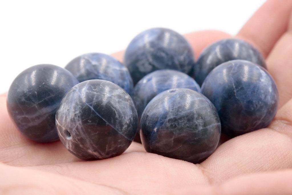 Sodalite beads 16mm-Planet Gemstones