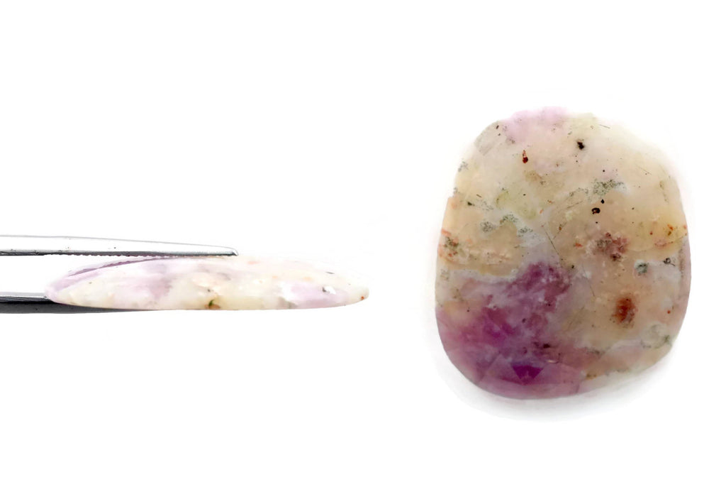 Natural Opal Opal Opal Rose Cut Gemstone Purple Opal Rose cut Matching Pair 29x25mm DIY Jewelry Supply DIY Jewelry Supplies-Planet Gemstones