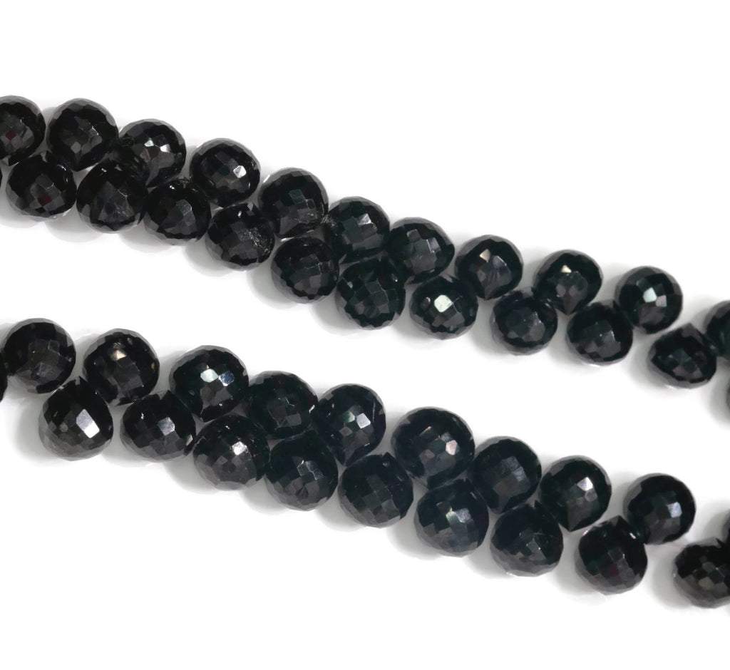 Natural Spinel Black spinel August Birthstone DIY Jewelry Spinel Gemstone Spinel Loose Beads 8mm Black SPINEL Faceted 231ct-Planet Gemstones
