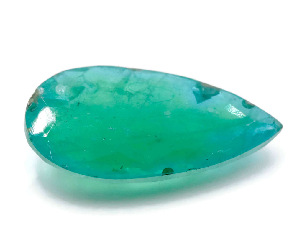 Emerald Dublet Natural Emerald May Birthstone Zambian Emerald Pear Emerald Gemstone Diy Jewelry Supplies 20x12mm 8.66ct Emerald Green-Emerald-Planet Gemstones