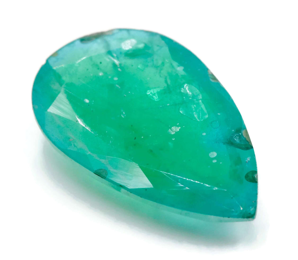 Emerald Dublet Natural Emerald May Birthstone Zambian Emerald Pear Emerald Gemstone Diy Jewelry Supplies 20x12mm 8.66ct Emerald Green-Emerald-Planet Gemstones