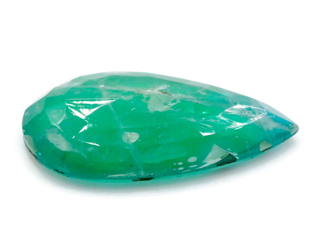 Emerald Dublet Natural Emerald May Birthstone Zambian Emerald Pear Emerald Gemstone Diy Jewelry Supplies 20x12mm 8.66ct Emerald Green-Emerald-Planet Gemstones