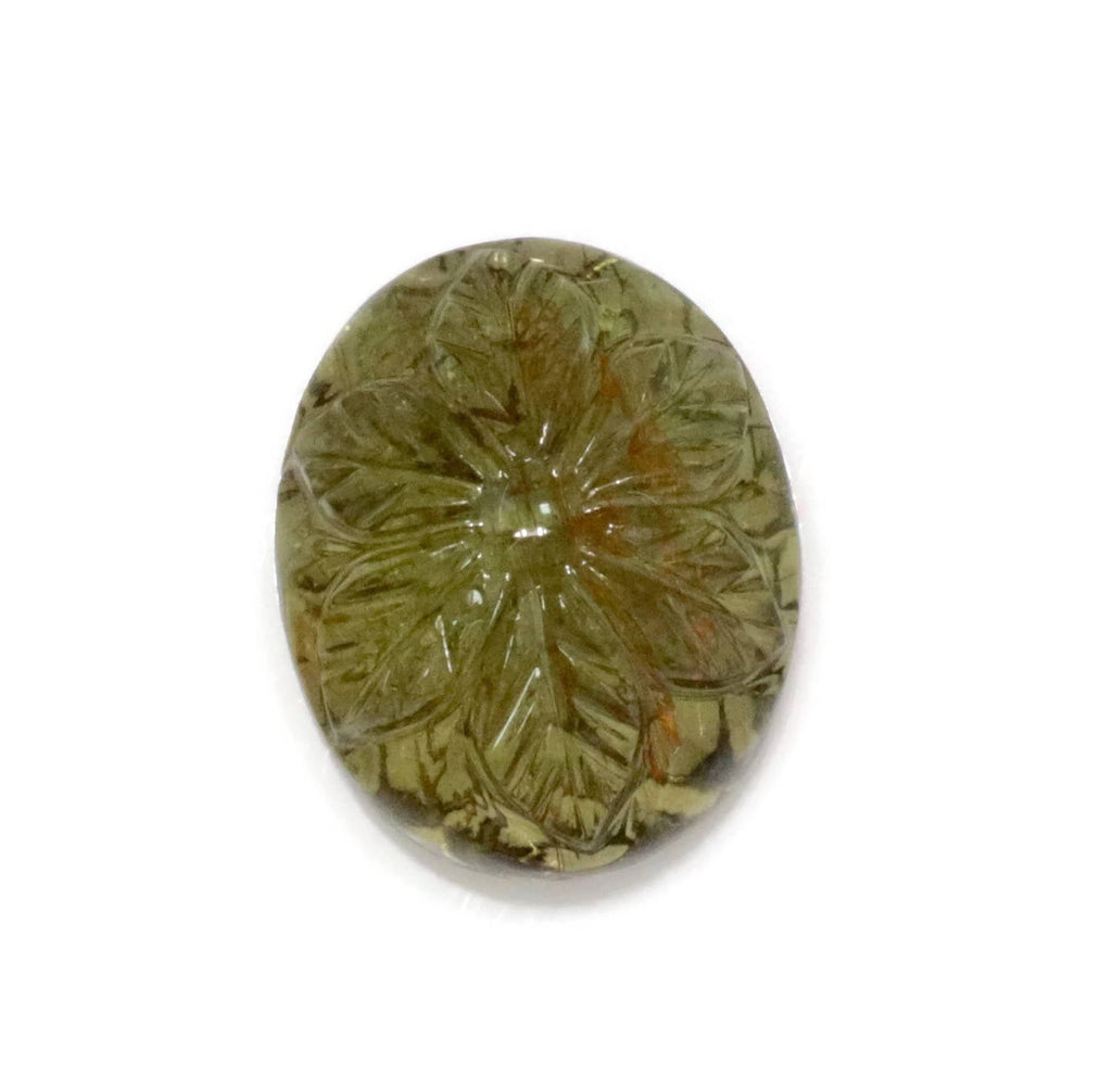 Natural Tourmaline Black Tourmaline Tourmaline October Birthstone Green Tourmaline DIY Jewelry Supply Tourmaline Carved 8.43ct 15x12mm-Tourmaline-Planet Gemstones