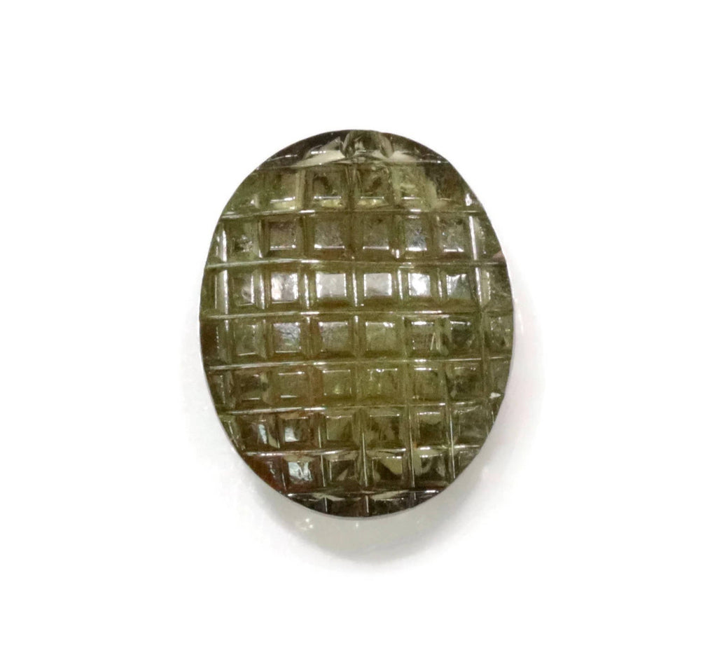 Natural Tourmaline Black Tourmaline Tourmaline October Birthstone Green Tourmaline DIY Jewelry Supply Tourmaline Carved 8.43ct 15x12mm-Tourmaline-Planet Gemstones