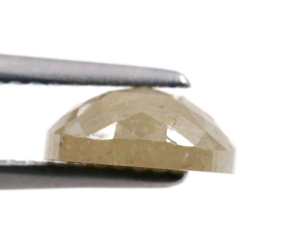 Diamond Rose Cut 8x7mm-Planet Gemstones
