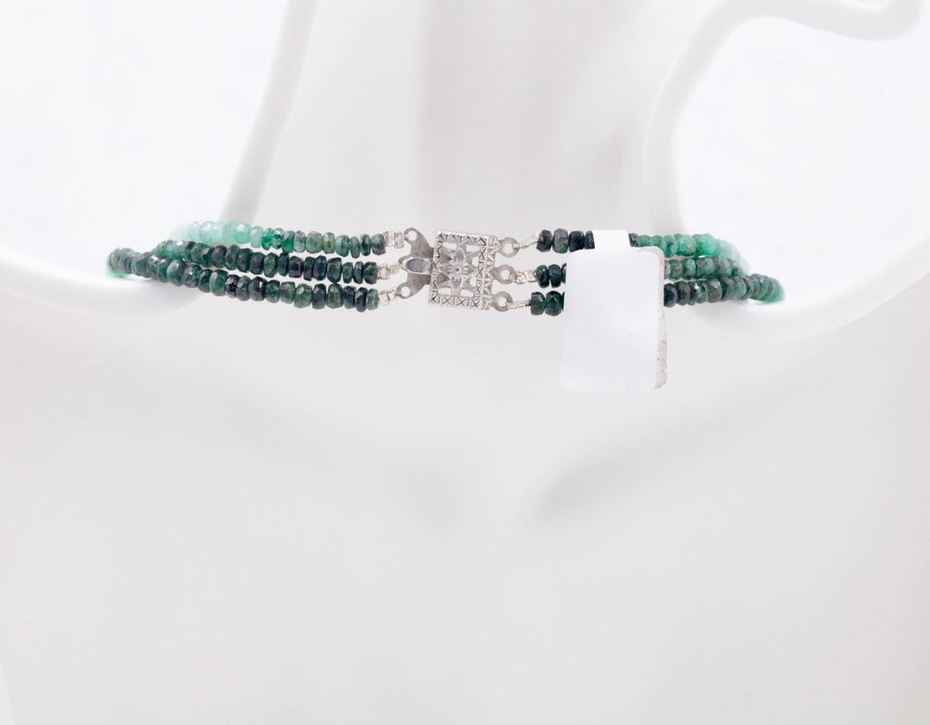 Natural Emerald Necklace Green Emerald Necklace Emerald Beads Green Gemstone beads Emerald stone beads emerald gemstone beads 2-3mm-Emerald-Planet Gemstones
