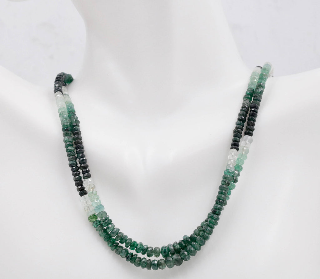 Natural Emerald Necklace Green Emerald Necklace Emerald Beads Green Gemstone beads Emerald stone beads emerald gemstone beads 2 -3mm-Emerald-Planet Gemstones