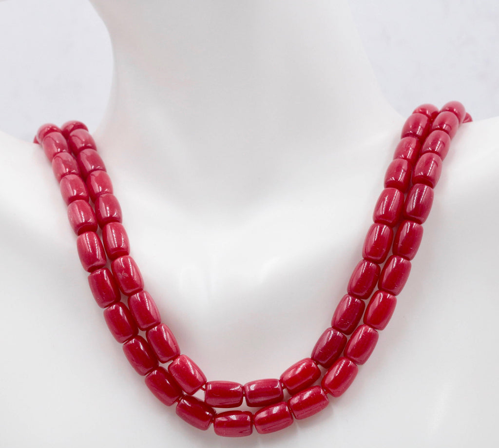 Natural Coral Beads Coral Necklace Italian Coral beads Red Coral Beads Coral Beads Red Coral Beads Coral Bead Necklace SKU:108776,108778-Planet Gemstones